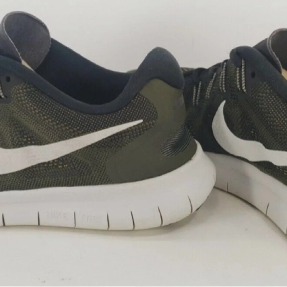 Men’s Nike Free RN2017 Black‎ Cargo Khaki Running Shoes, size 12